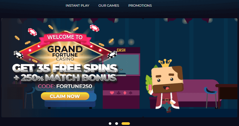Grand Fortune Casino - User Interface
