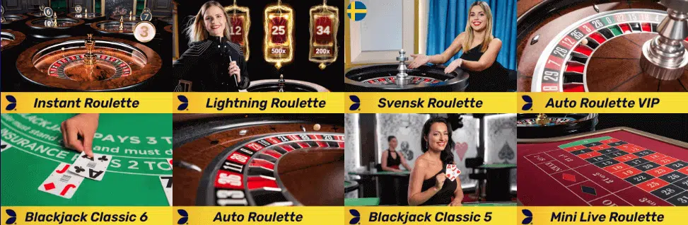 Live Casino Games by Race