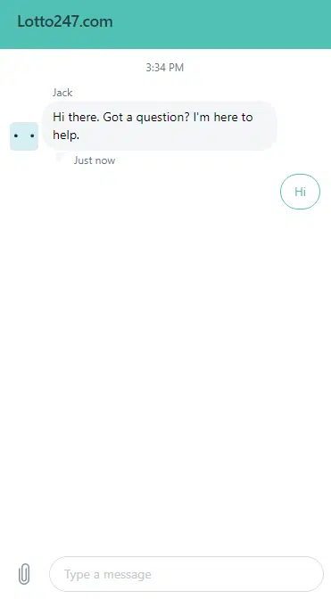 Lotto247 live chat support