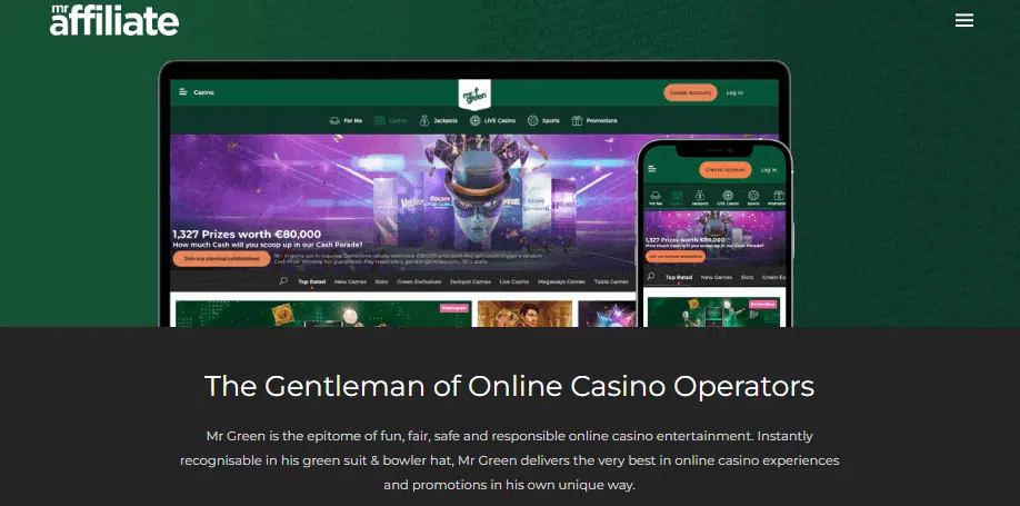 Mr Green Casino Affiliate Program Mr Green Casino Affiliate Program