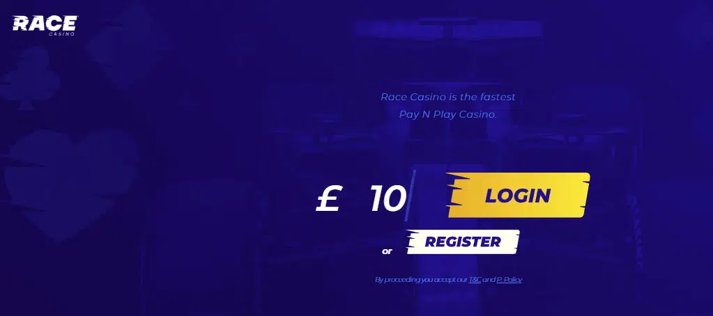 Race Casino - User Interface