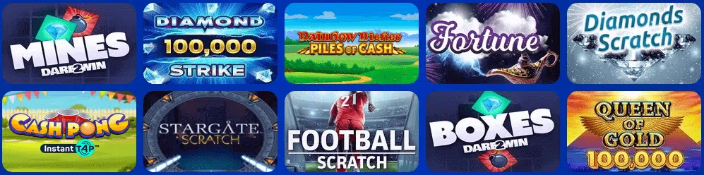 Scratchcards by Spin Hill Casino Scratchcards by Spin Hill Casino