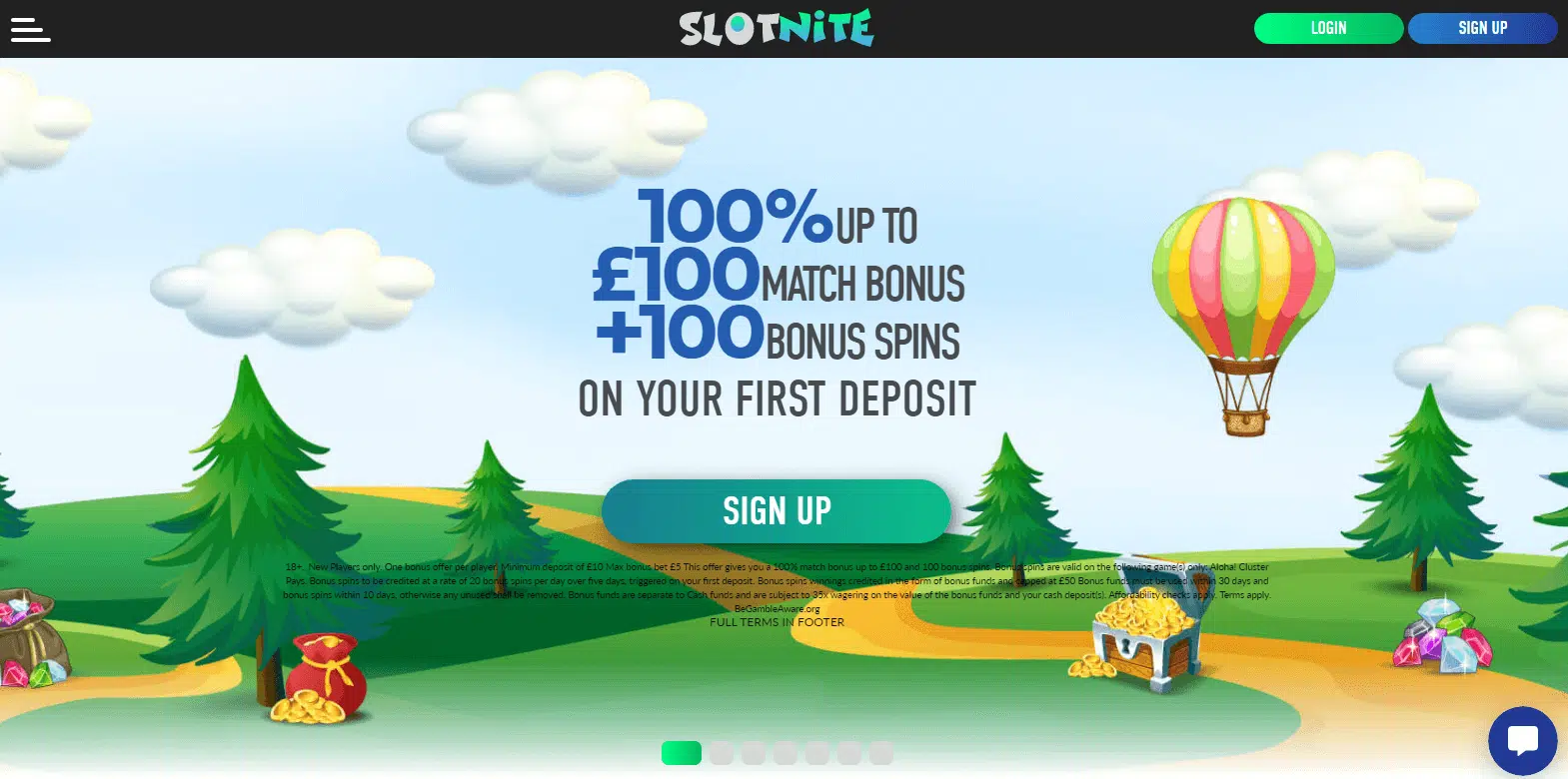 Slotnite Casino - User Interface