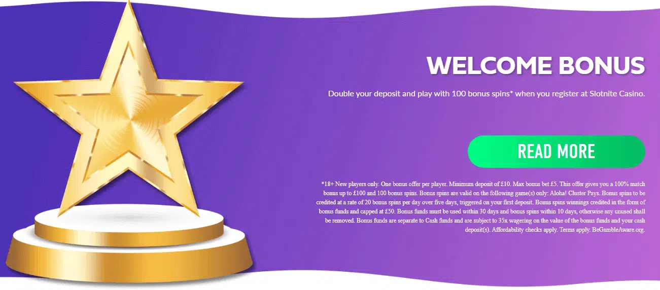 Slotnite Casino Welcome Bonus