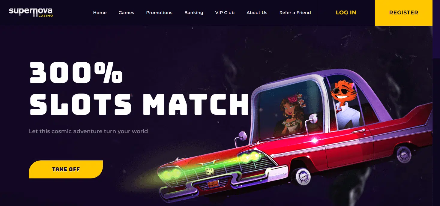 Supernova Casino - User Interface