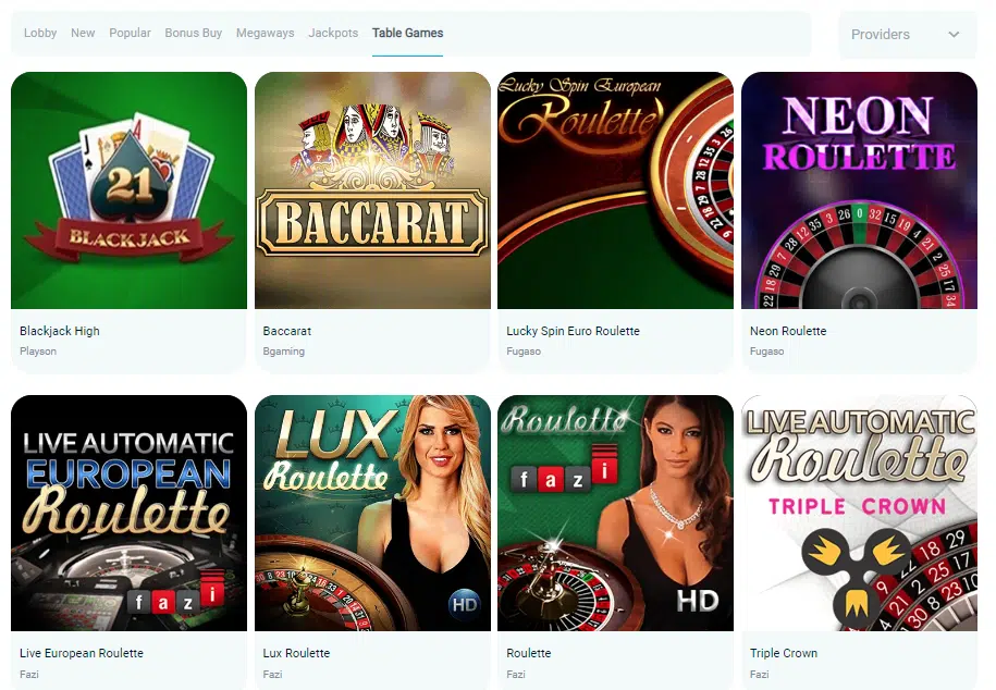 Table Games by Dogsfortune Casino Table Games by Dogsfortune Casino