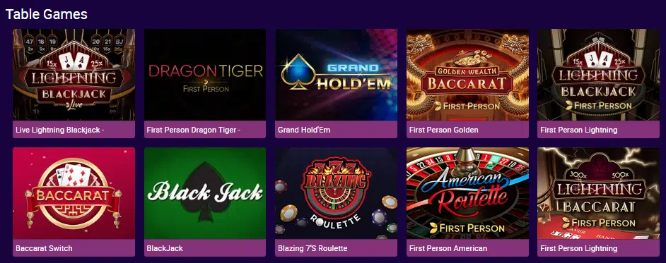 Table Games by Magical Vegas Casino Table Games by Magical Vegas Casino