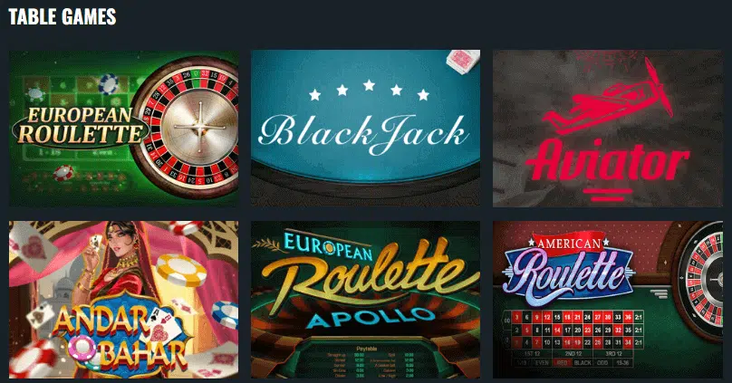 Table Games by PlayFast Casino Table Games by PlayFast Casino