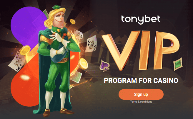 Tonybet VIP Program for Casino
