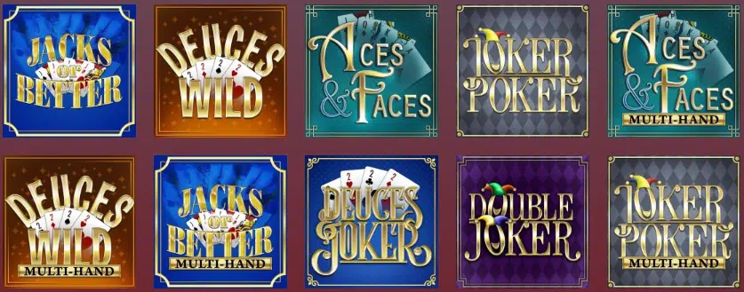 Video Poker Games by Slots Capital Casino