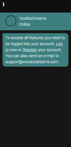 VoodooDreams Casino Live Chat Support VoodooDreams Casino Live Chat Support