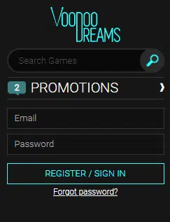 VoodooDreams Casino Sign Up Process VoodooDreams Casino Sign Up Process