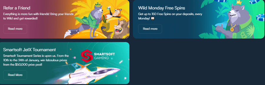 Wild Monday Free Spins by Wild.io Casino
