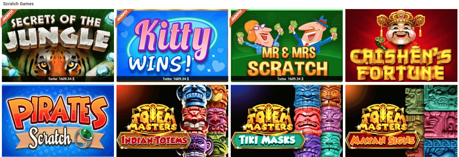 WinsPark Casino Scratch Games