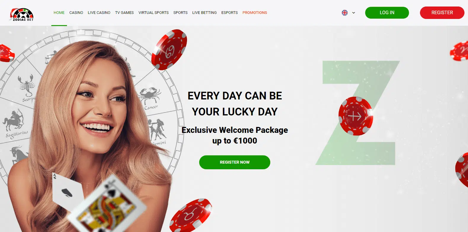 Zodiacbet Casino - User Interface