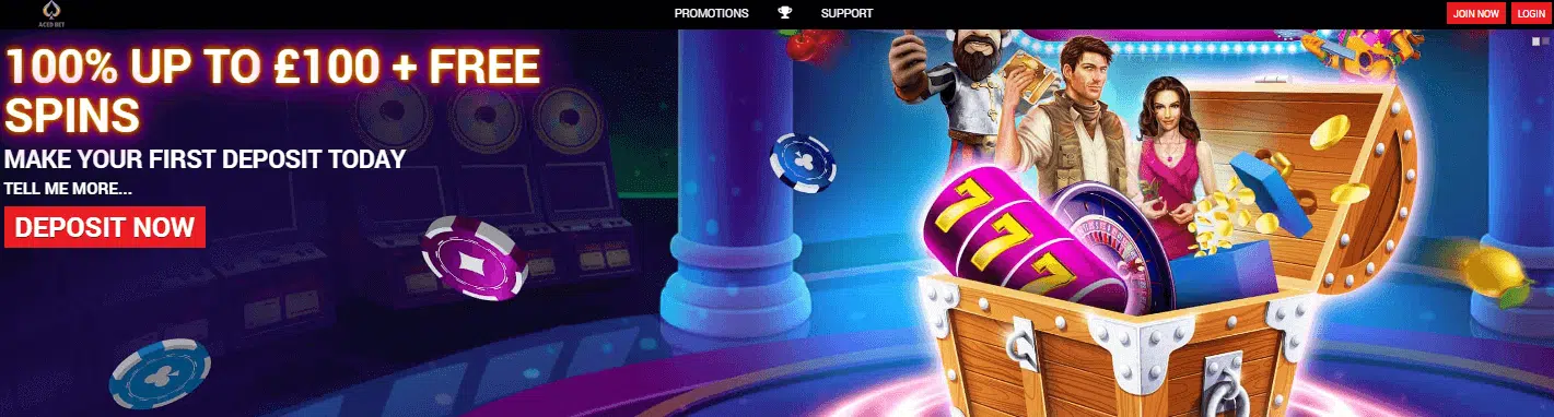 AcedBet Casino User Interface AcedBet Casino User Interface