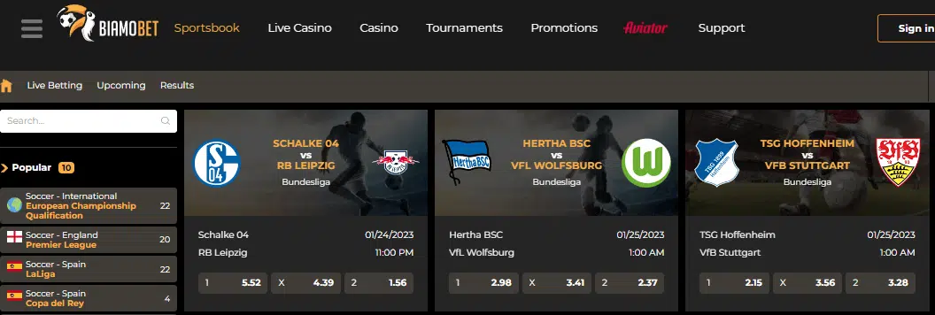 BiamoBet Sportsbook BiamoBet Sportsbook