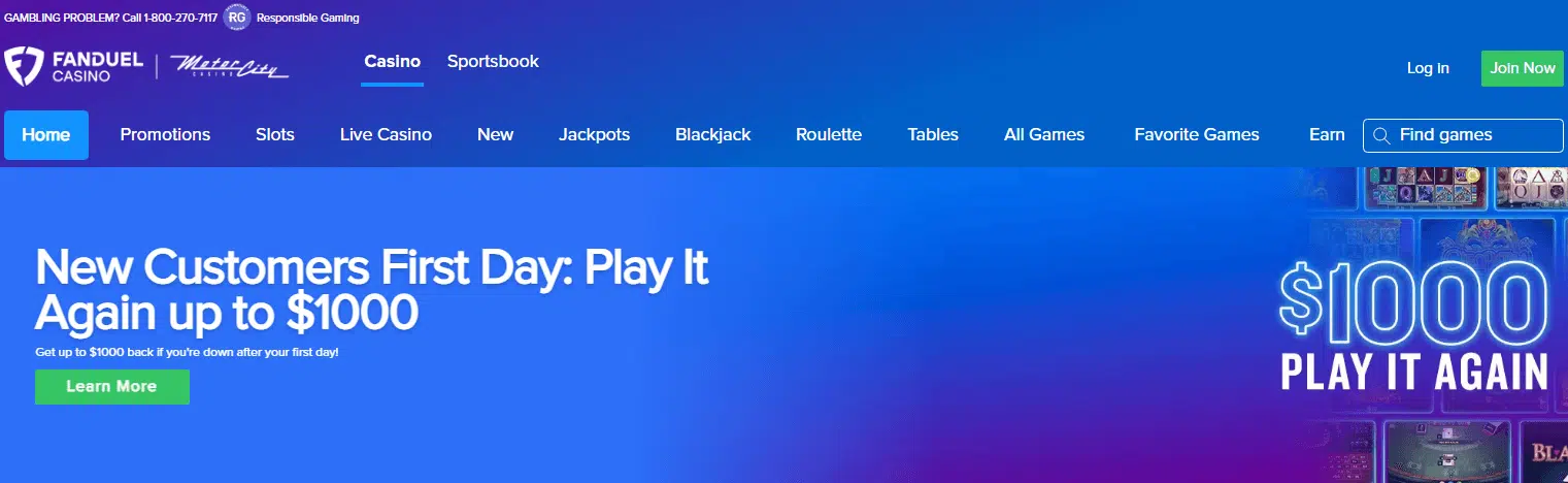 FanDuel Casino New Player Promo