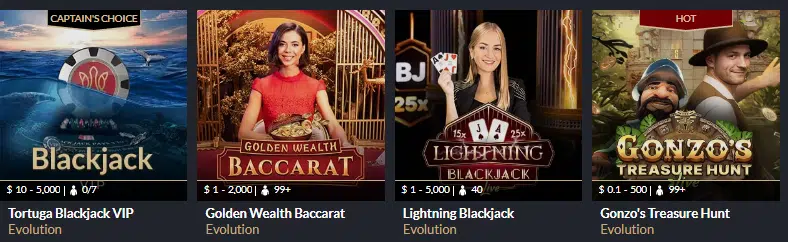 Live Casino Games by Tortuga Live Casino Games by Tortuga