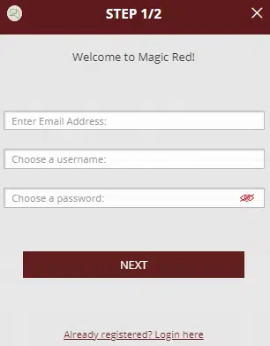 Magic Red Casino Sign up