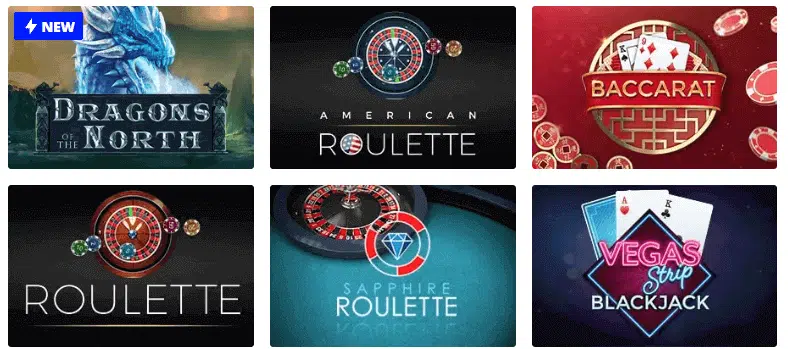 Magic Red Casino Table Games