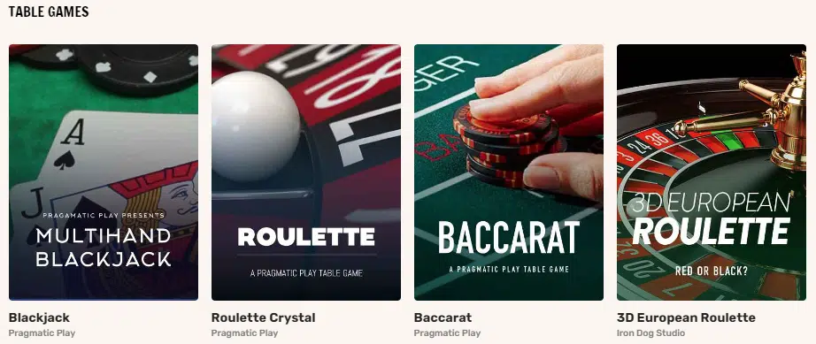 Rapid Casino Table Games Rapid Casino Table Games