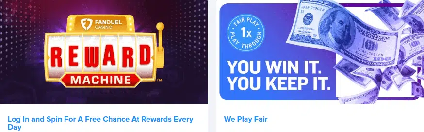Rewards Everyday & We Play Fair Promo by FanDuel Casino
