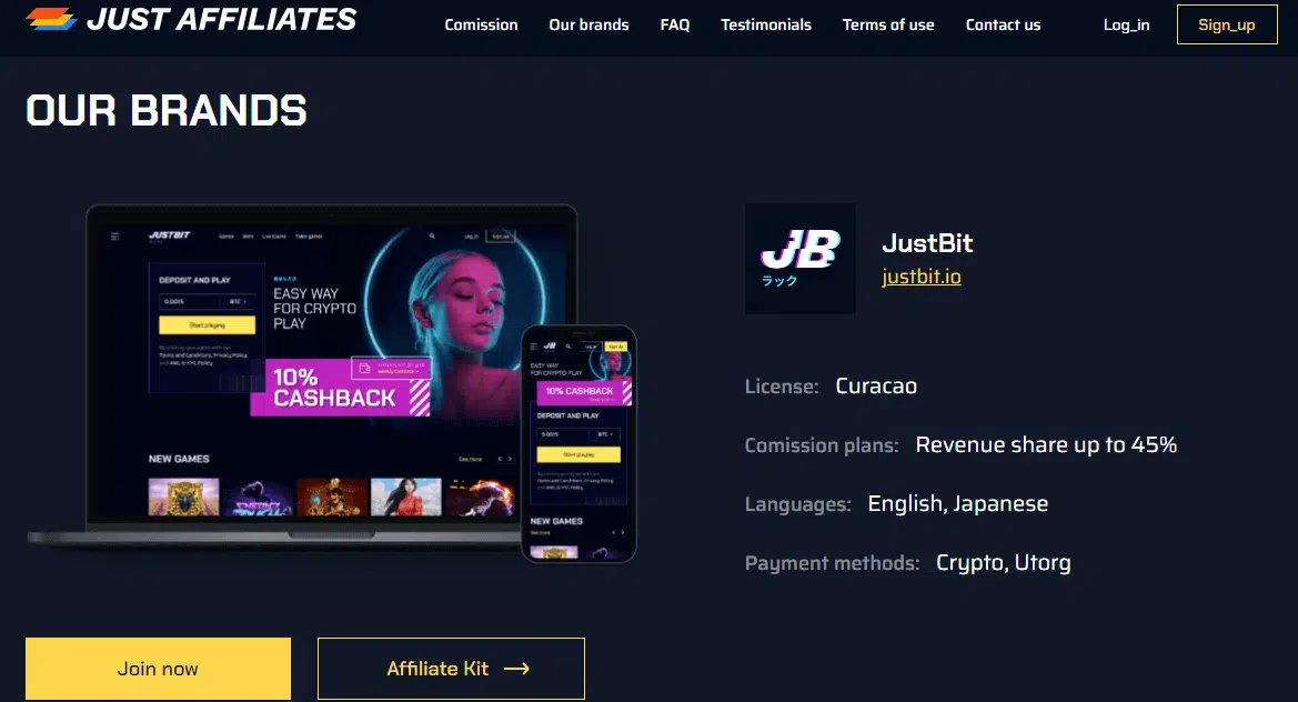 Justbit Affiliate Program Justbit Affiliate Program