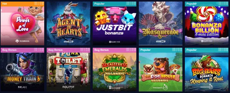 Justbit Casino Slot Games Justbit Casino Slot Games