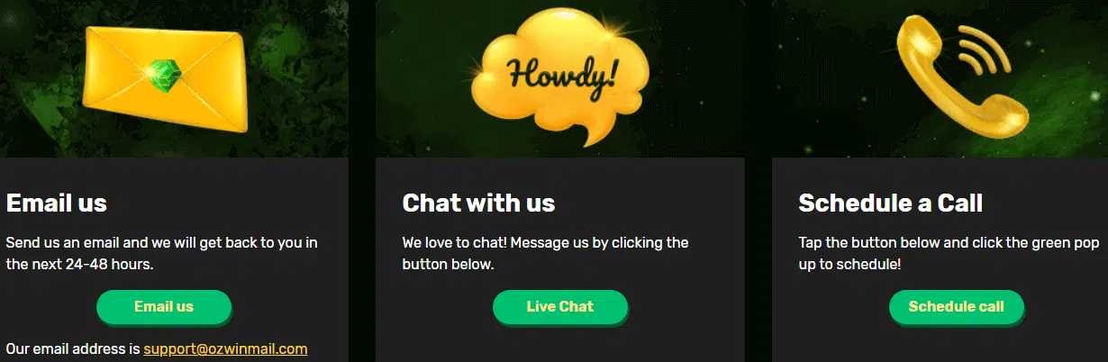 Ozwin Casino Customer Support Ozwin Casino Customer Support