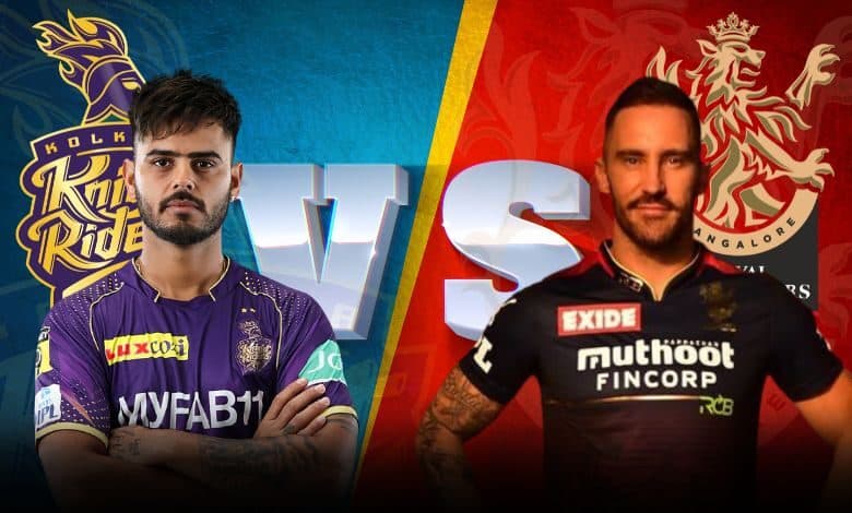 RCB likely to dominate against KKR in match 9 of TATA IPL 2023