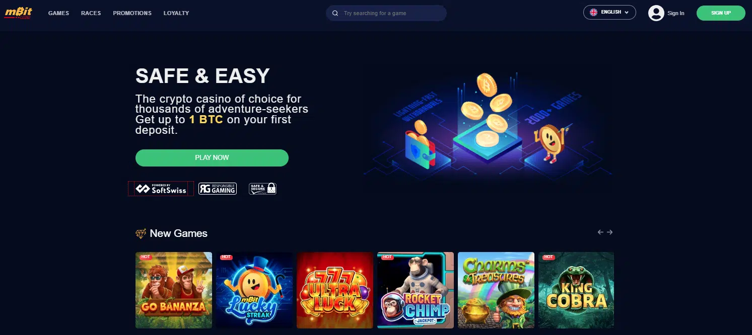 mBitcasino User Interface mBitcasino User Interface