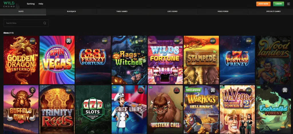 Wild Casino Slot Games