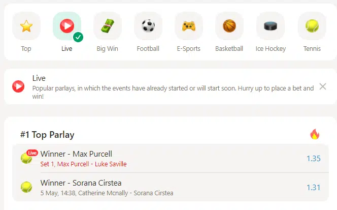 Parimatch Top Parlay’s Parimatch Top Parlay’s