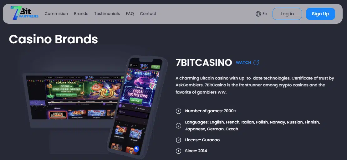 7BitCasino Affiliate Program 7BitCasino Affiliate Program