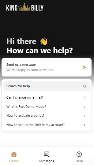 King Billy Casino Customer Support King Billy Review: King Billy Casino Customer Support