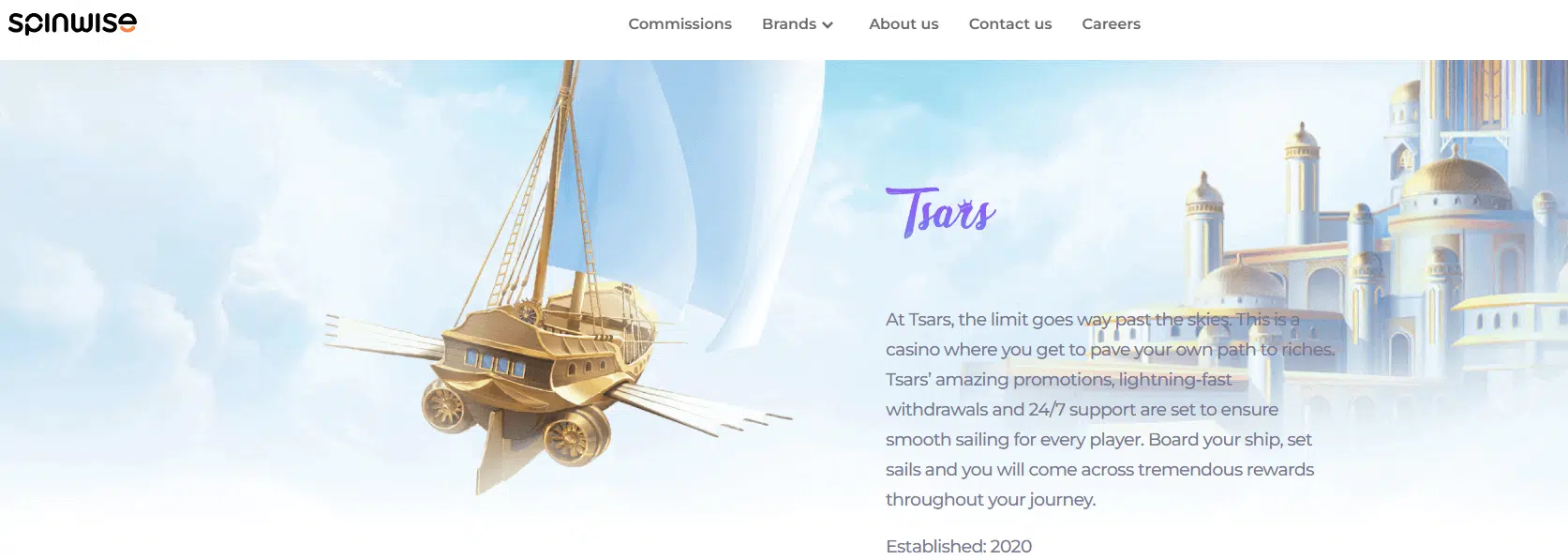 Tsars Casino Affiliate Program via Spinwise Tsars Casino Affiliate Program via Spinwise