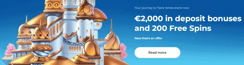 Tsars Casino Welcome Package Tsars Casino Welcome Package