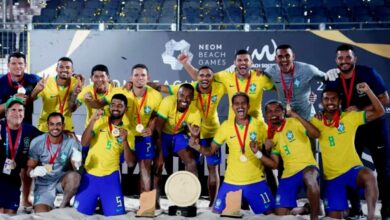 Brazil defends its title at the NEOM Beach Soccer Cup