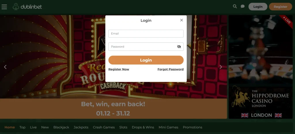Dublinbet Login Page Dublinbet Login Page