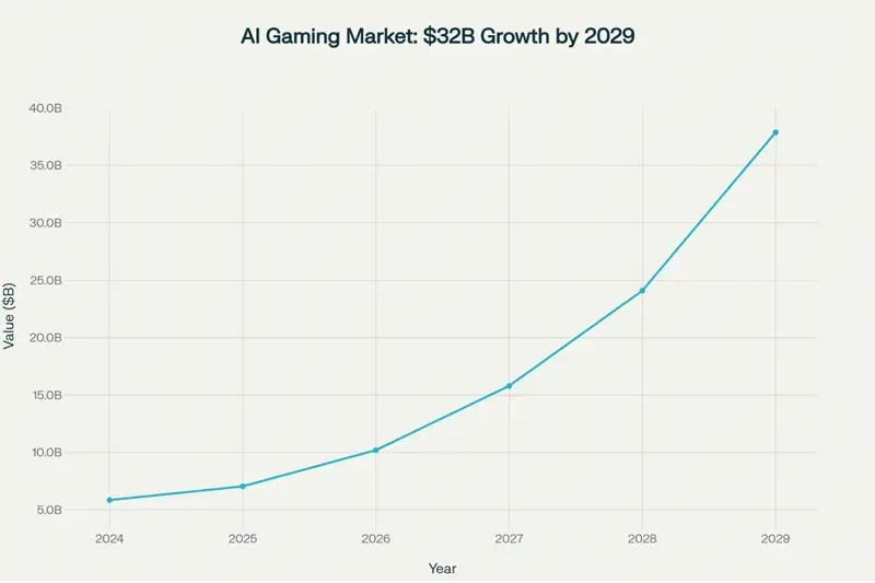 The growth trajectories of the AI gaming market 