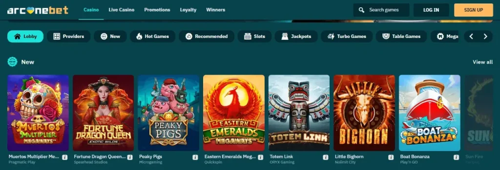 arcanebet Casino Games arcanebet - Casino Games