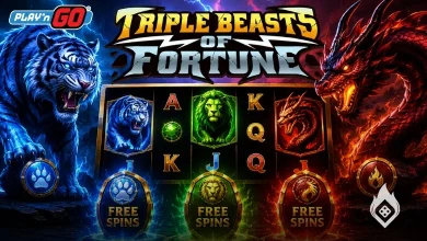 Play'n GO's Triple Beasts of Fortune Adds Three Free Spins Modes